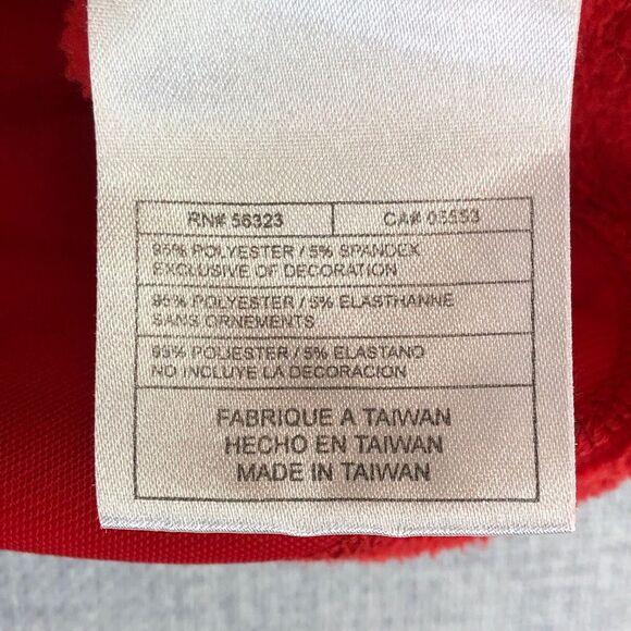 Vintage Y2K Nike Therma Fit Hoodie Pullover Red Women's Medium Back Pocket - Picture 7 of 12